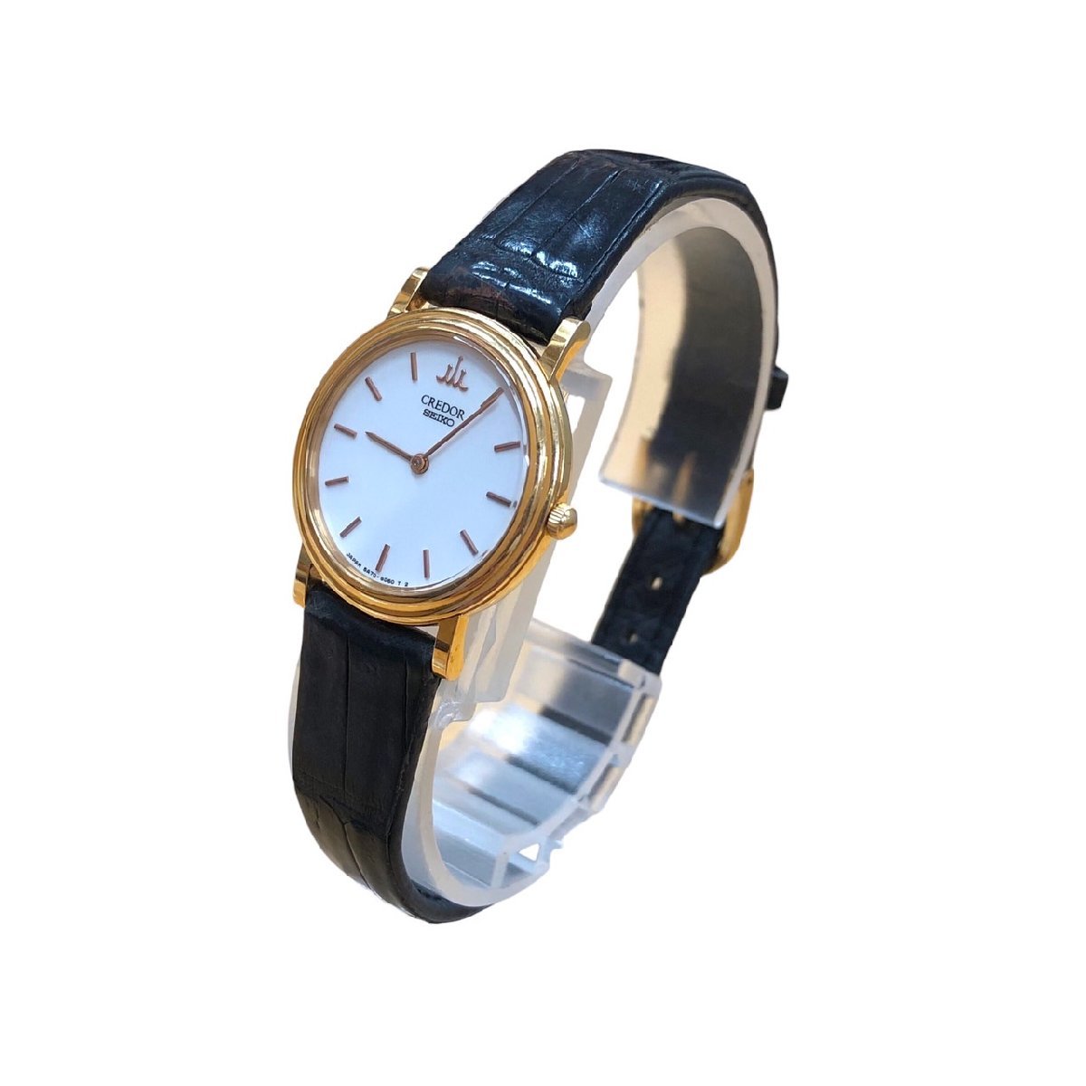 SEIKO セイコー クレドール レディース腕時計 18KT Qz 不動 5A70-0500