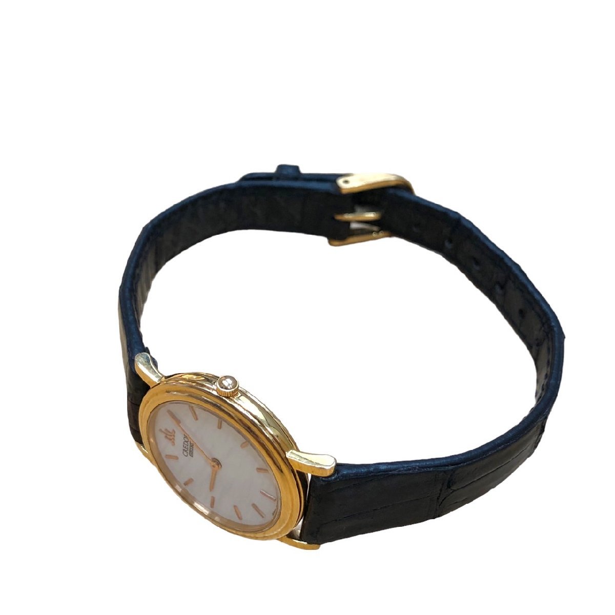 SEIKO セイコー クレドール レディース腕時計 18KT Qz 不動 5A70-0500