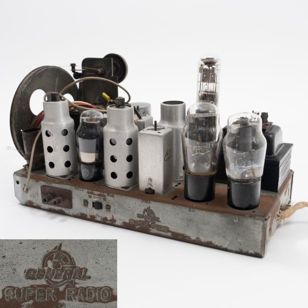 希少 GENERAL SUPER RADIO 真空管 ラジオ 型番不明 ゼネラルスーパーラジオ アンティーク ビンテージ ジャンク 現状品 H5035