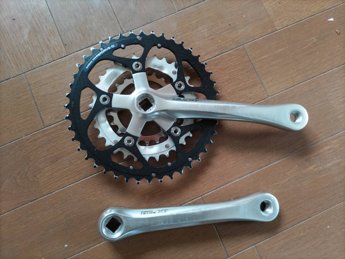 SHIMANO XT⁄クランクSET シマノ SHIMANO DEORE XT FC-M737 44-32-22T