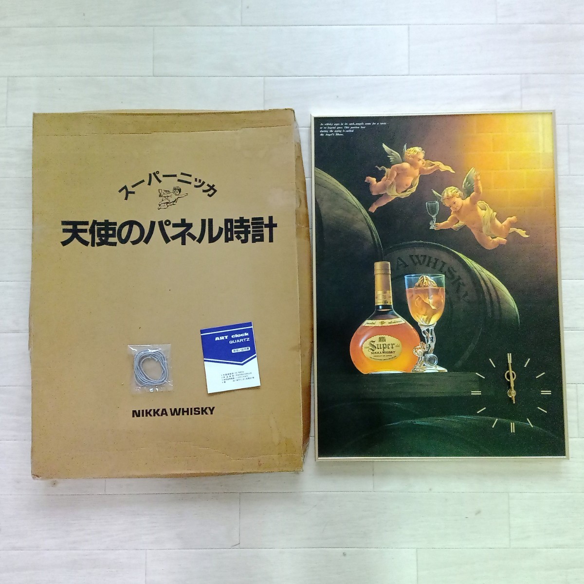 スーパー ニッカ 【未使用品】☆ニッカウイスキー☆天使のパネル時計
