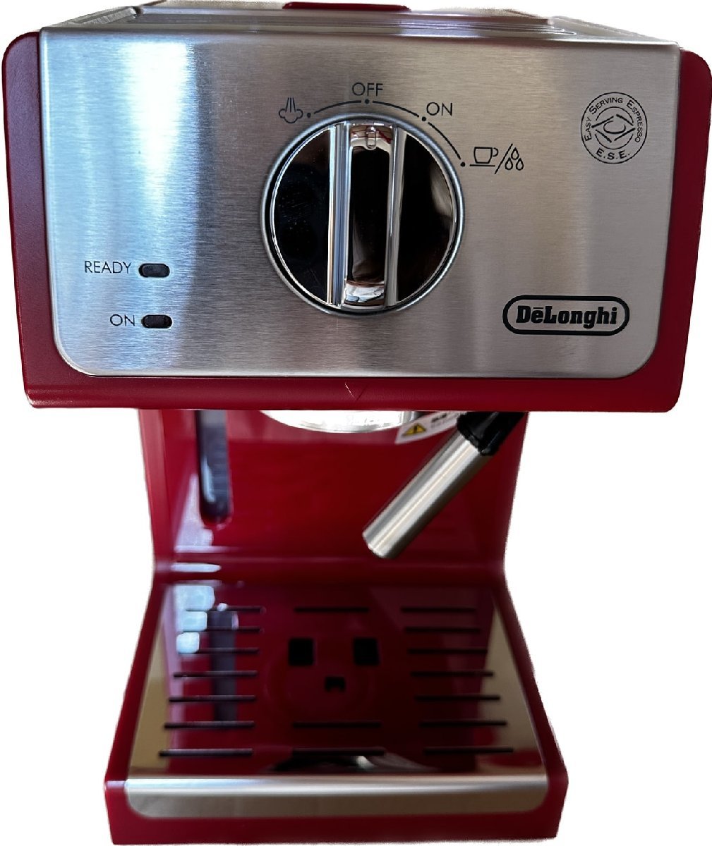 生活家電 デロンギ エスプレッソマシン ECP3220J RED 動作確認済