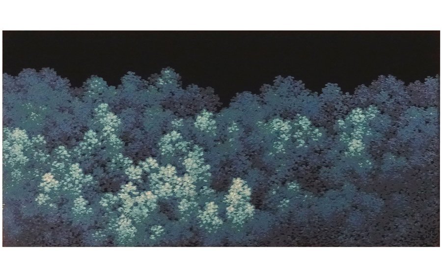 漆芸作家（無鑑査）大西忠夫作、漆画、真作保証！期日限定値下げ。本日迄 ∇花∇日展評議員【大西忠夫】作 彫漆額「繁」 画面26.5