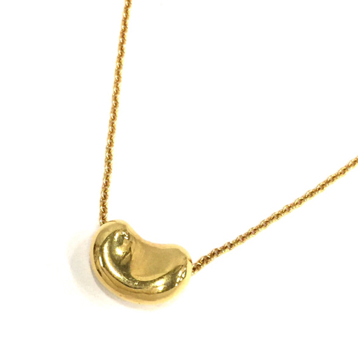 ティファニー エルサペレッティ 18K 刻印 ビーンズ ネックレス 
