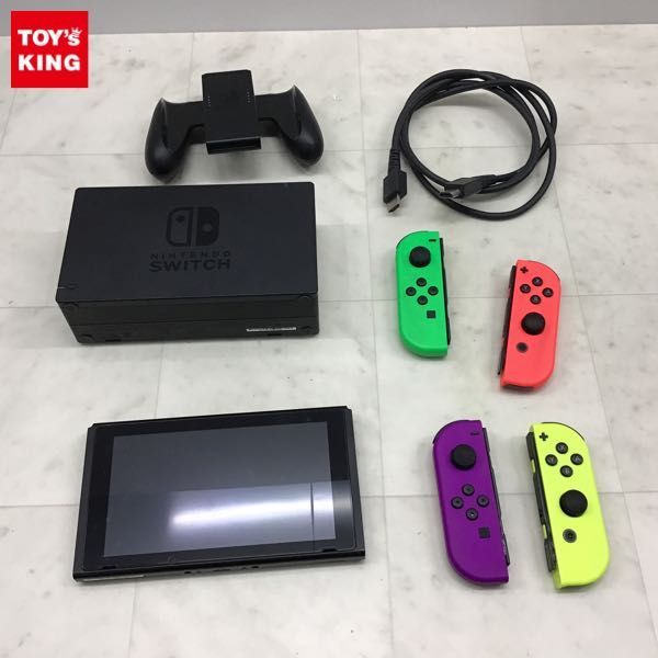 1円〜 動作確認/初期化済 箱無 Nintendo Switch 本体 HAC-001(-01) Joy