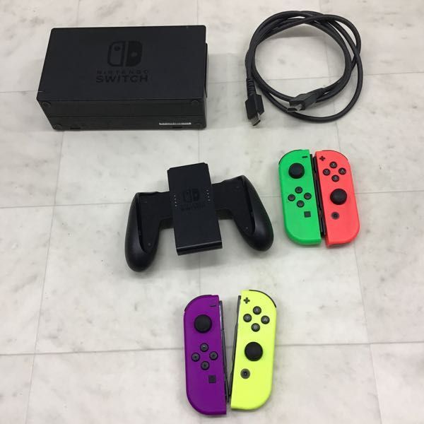 1円〜 動作確認/初期化済 箱無 Nintendo Switch 本体 HAC-001(-01) Joy