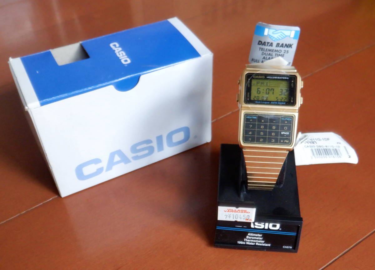 291 未使用 カシオ データバンク ゴールド 金 ツヤなし マット CASIO 