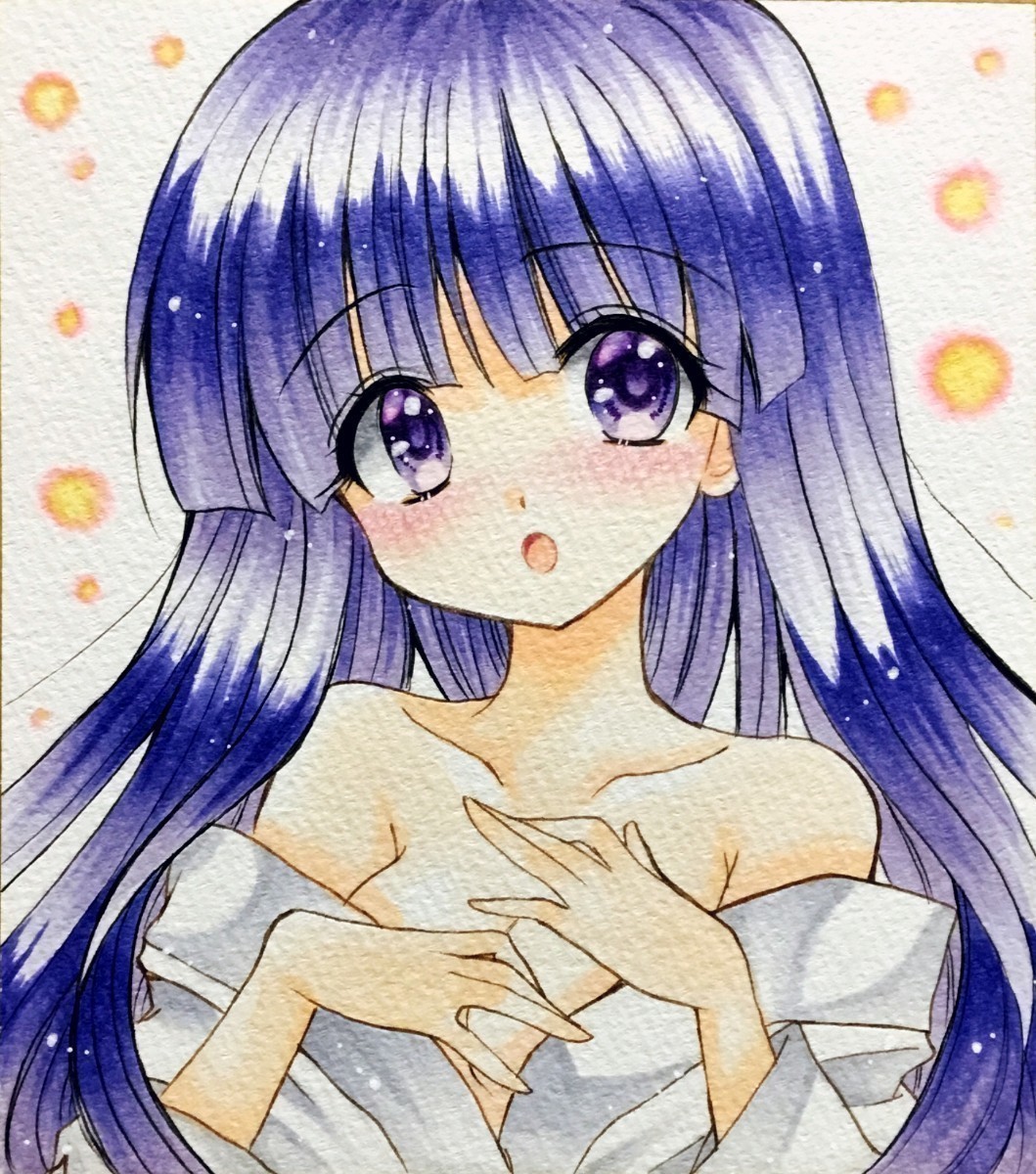 アート・写真 ゆ*り様 手描きイラスト オリジナルイラスト コピック