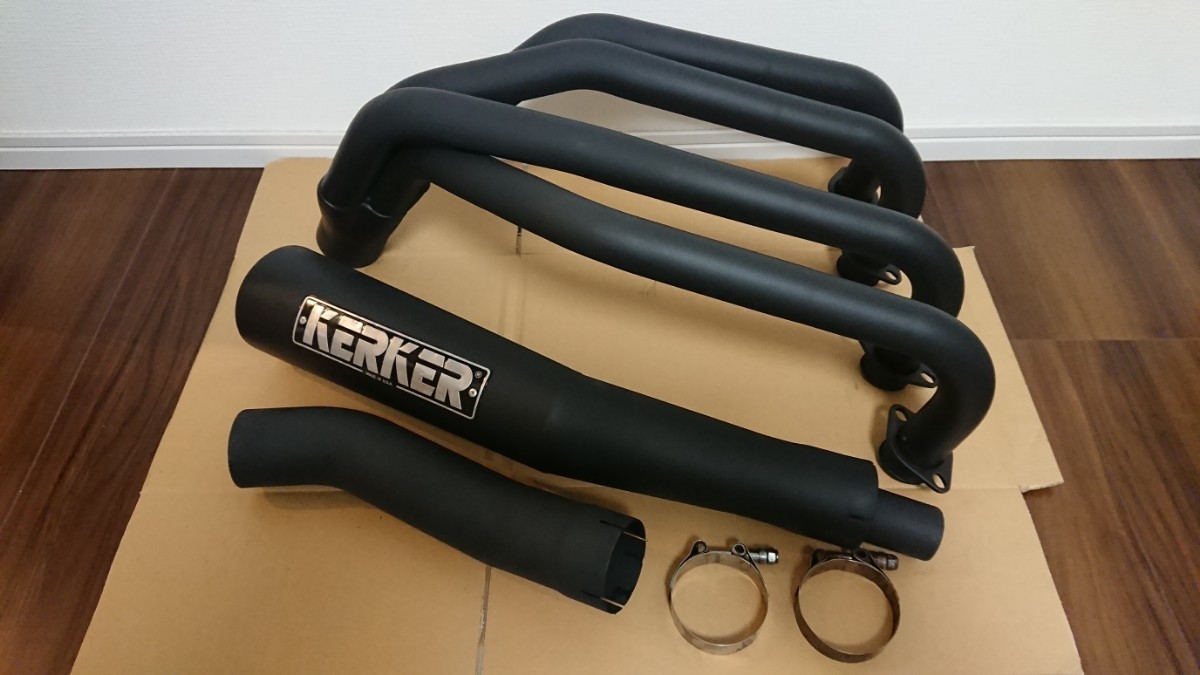 カワサキ ZEPHYR1100用 KERKERメガホンマフラー UP加工 カチ上げ