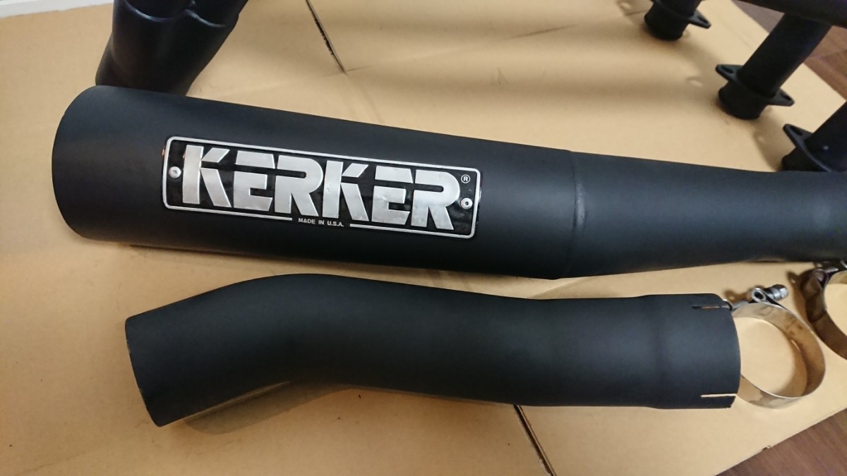 カワサキ ZEPHYR1100用 KERKERメガホンマフラー UP加工 カチ上げ 