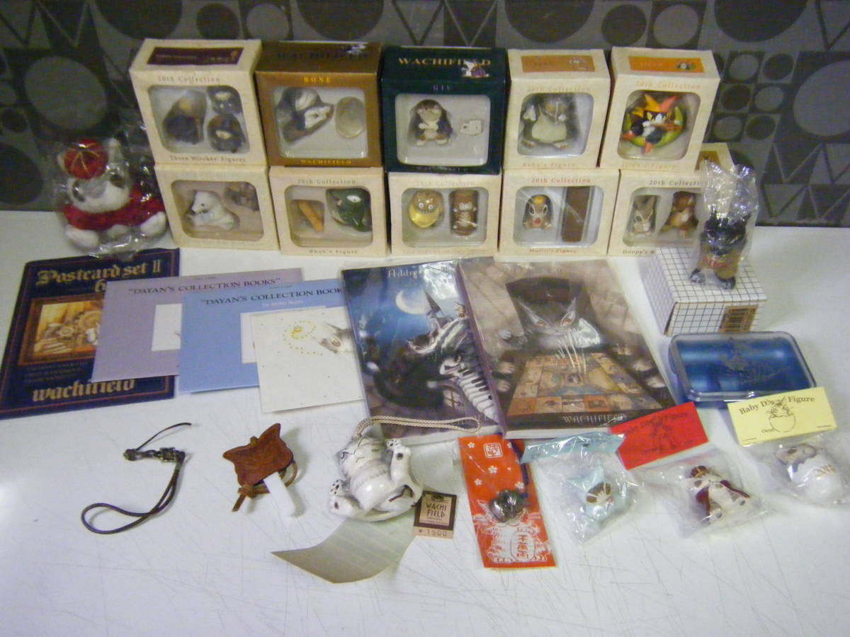 ★わちふぃーるど　いろいろセット　猫のダヤン　20thフィギュア・ポストカード・ダイヤリーぶんちん・風鈴