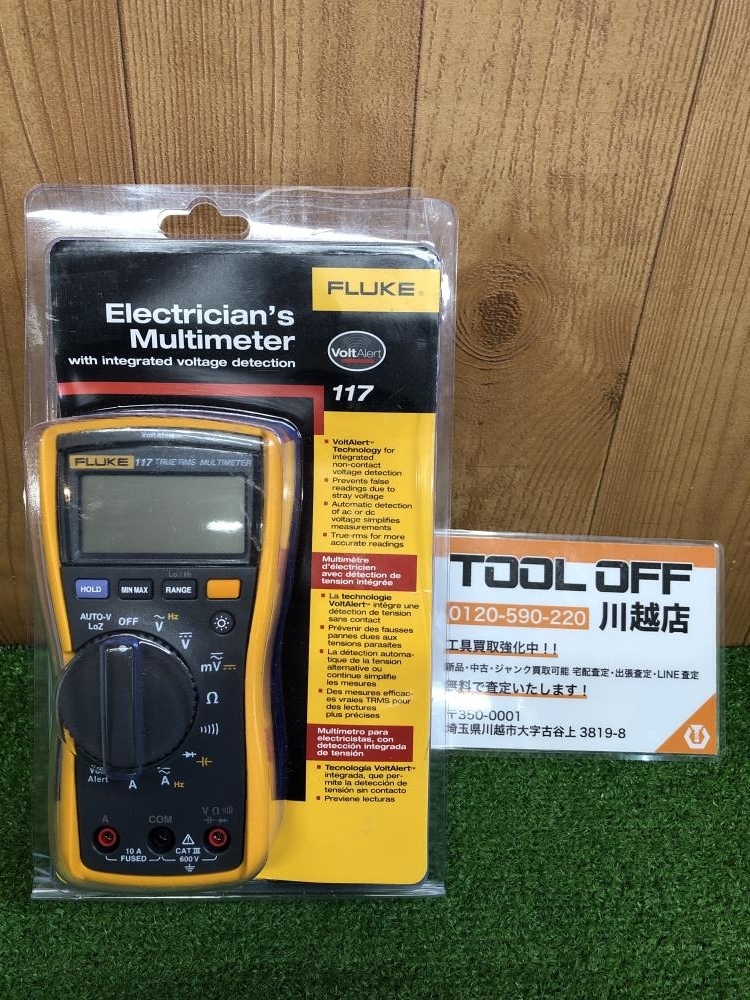 001♪未使用品♪FLUKE デジタルマルチメーター 117 ※ケースに破損有