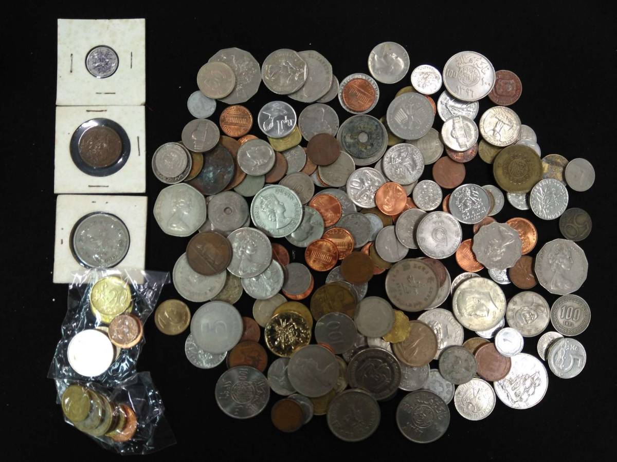 C31】古銭 1円スタート 古コイン アメリカ コロンビア 香港 旧硬貨
