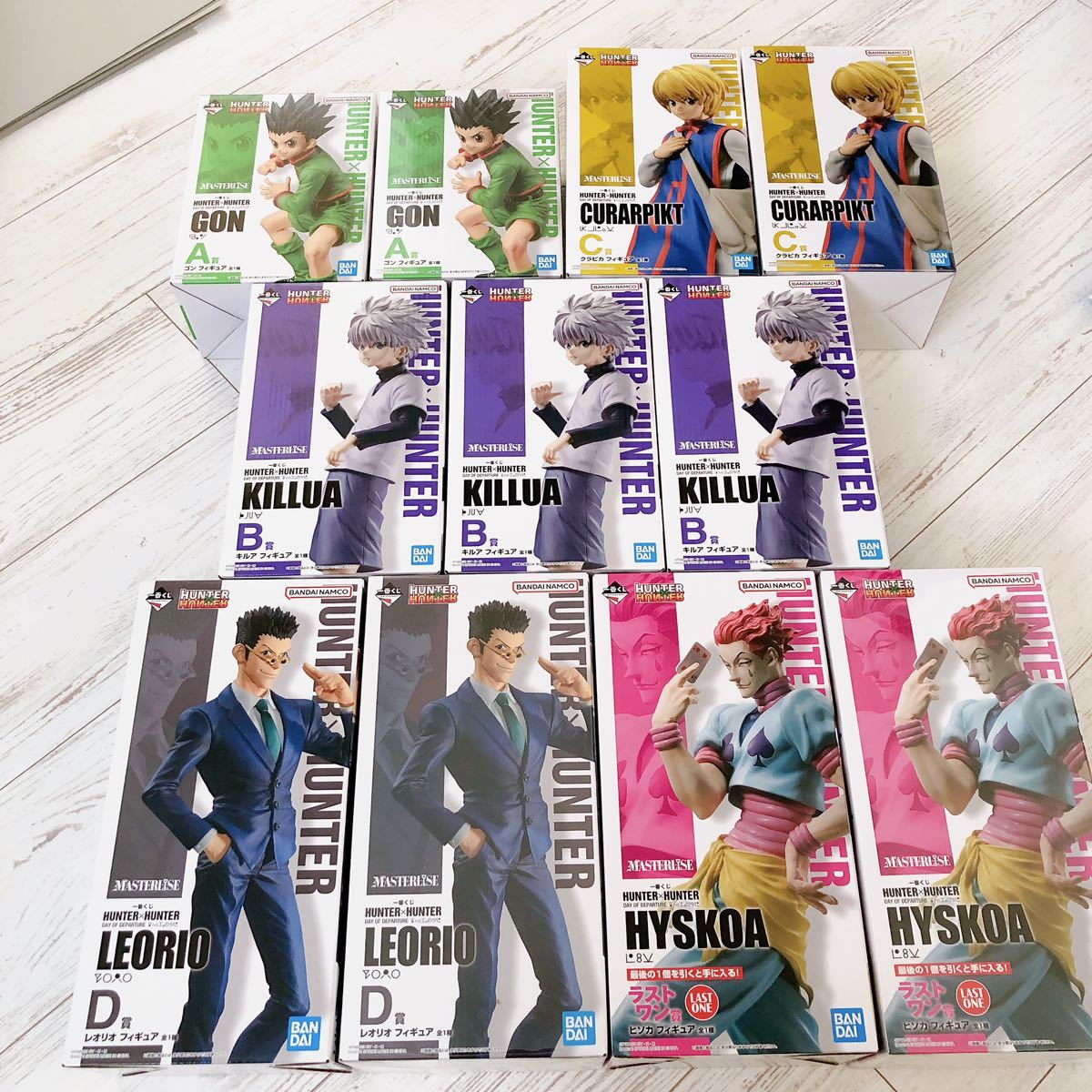 ハンターハンター 1番くじ HUNTER×HUNTER A、B、C、D、ラストワン
