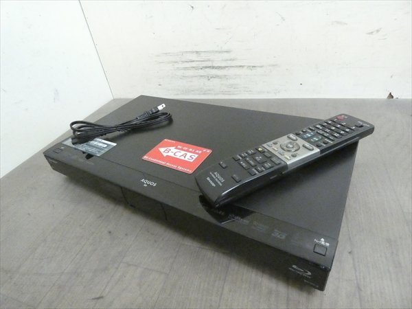 500GB☆13年☆シャープ/SHARP/AQUOS☆HDD/BDレコーダー☆BD-W515☆リモコン付☆2番組同時録画☆3D対応機 管SA2883