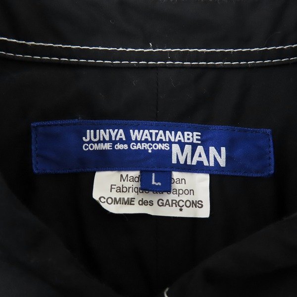 ☆JUNYA WATANABE MAN COMME des GARCONS/ジュンヤワタナベマンコムデギャルソン ステッチ 長袖シャツ WE-B030 L /LPL