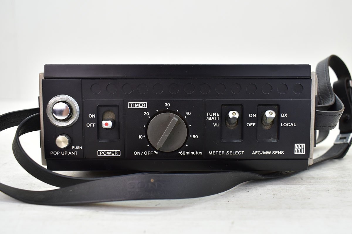 SONY ICF-5500 スカイセンサー BCLラジオ ケース アダプター付き 受信