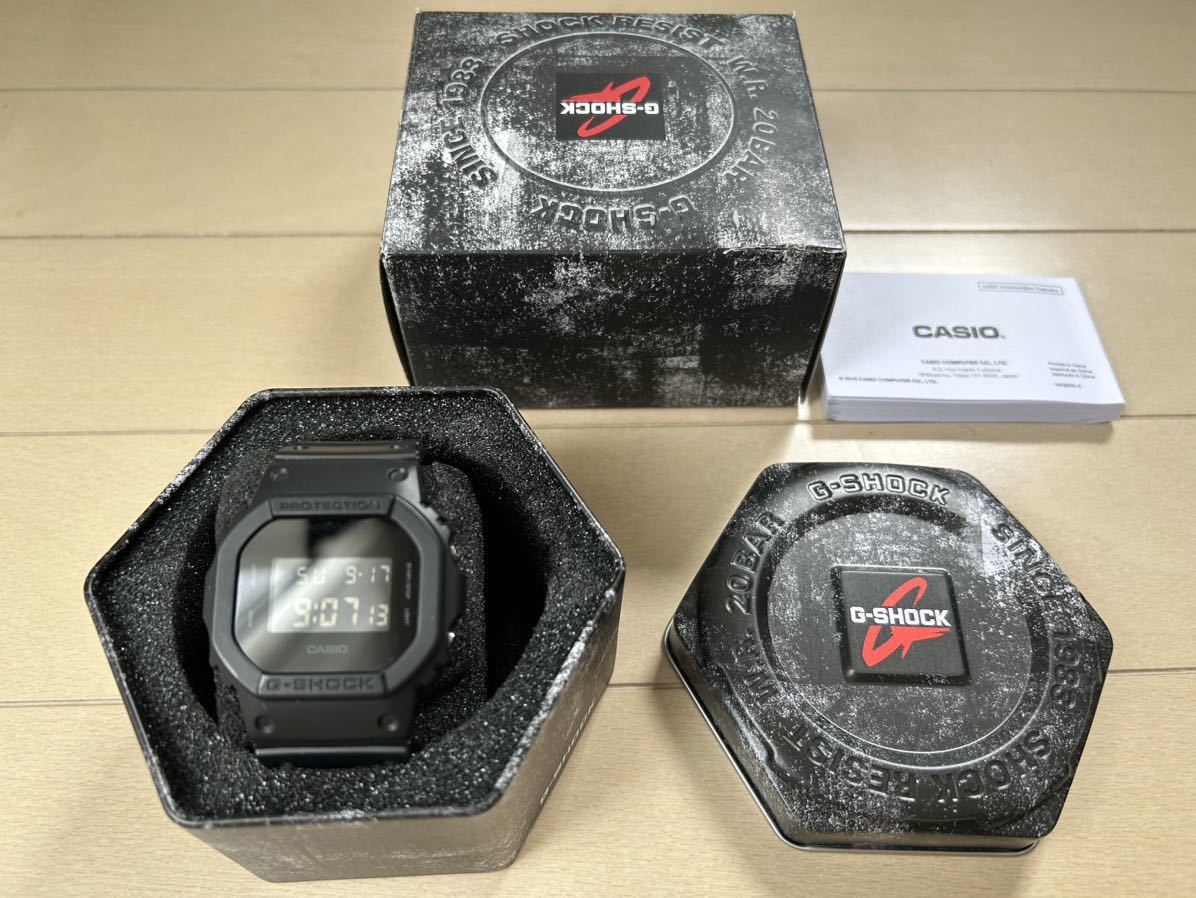 CASIO ☆G-SHOCK DW-5600BB☆ソリッド カラーズ☆BLACK黒☆美品☆定価 