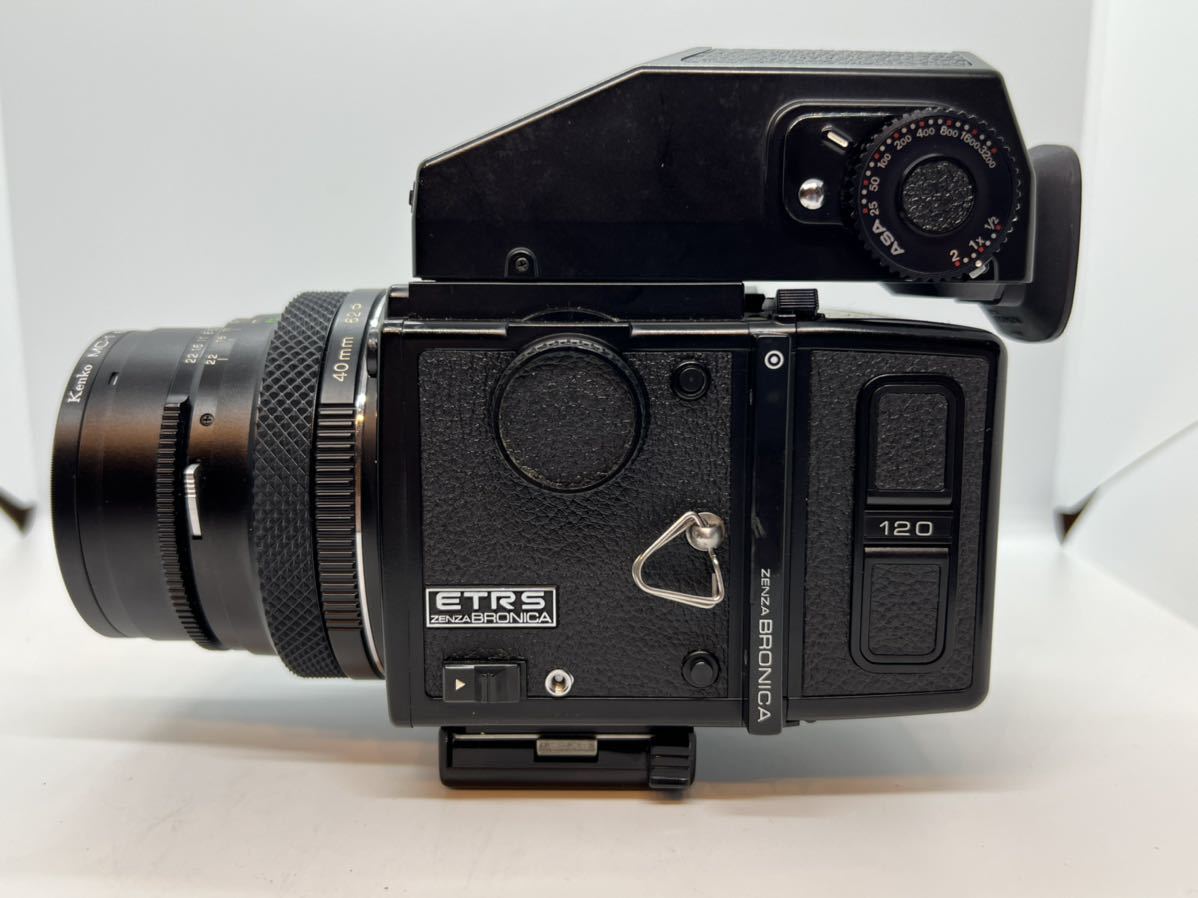 Zenza Bronica ETRS AE-II 75mm 説明書付 動作品 美品 ZENZA BRONICA ETRS AE-II 中判フィルムカメラ / ZENZANON MC 1:4 F=