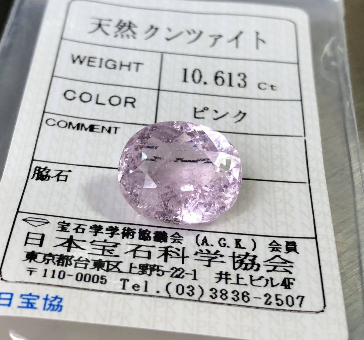 超高級！天然特大クンツァイト21.961ct ☆大粒☆ 非加熱 天然クンツァイト 10.613 Ct カラット | SIPSAS.ES