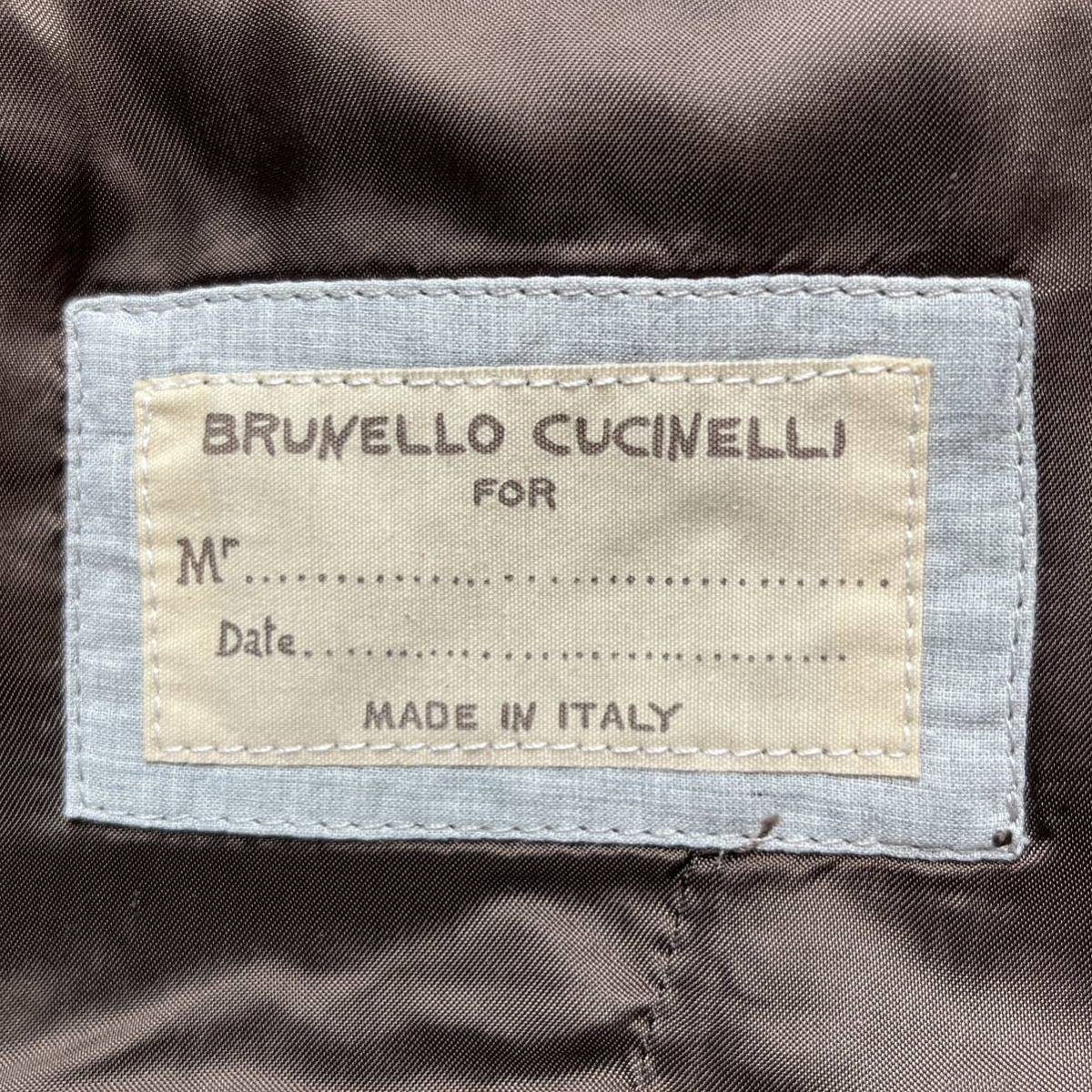 XL/極美品 ○BRUNELLO CUCINELLI ブルネロクチネリ ベスト ジレ