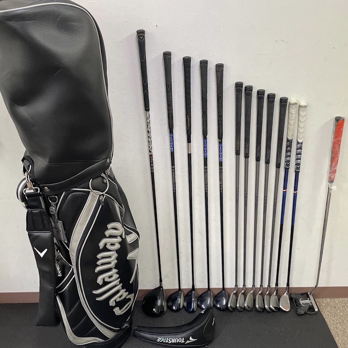 【GF094】格安ゴルフフルセット☆CALLAWAY キャロウェイ☆STEELHEAD X☆RAZR☆メンズゴルフセット(FLUX：R)☆キャディーバッグ