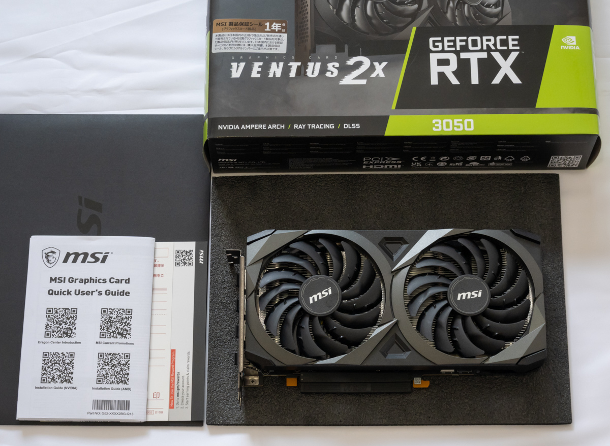 MSI GeForce RTX 3050 VENTUS 2X 8G OC 中古 RTX 0 GeForce