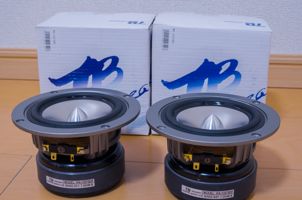 Tangband 10センチチタンコーンフルレンジ　W4-1337SDFペア Tangband 10cmフルレンジ W4-1337SDF Tangband W4-1337SDFペア 10