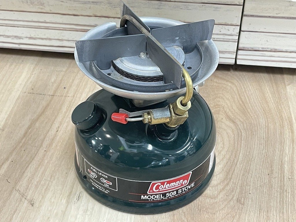 【1円スタート】 コールマン Coleman 【難有品】シングルストーブ グリーン 508