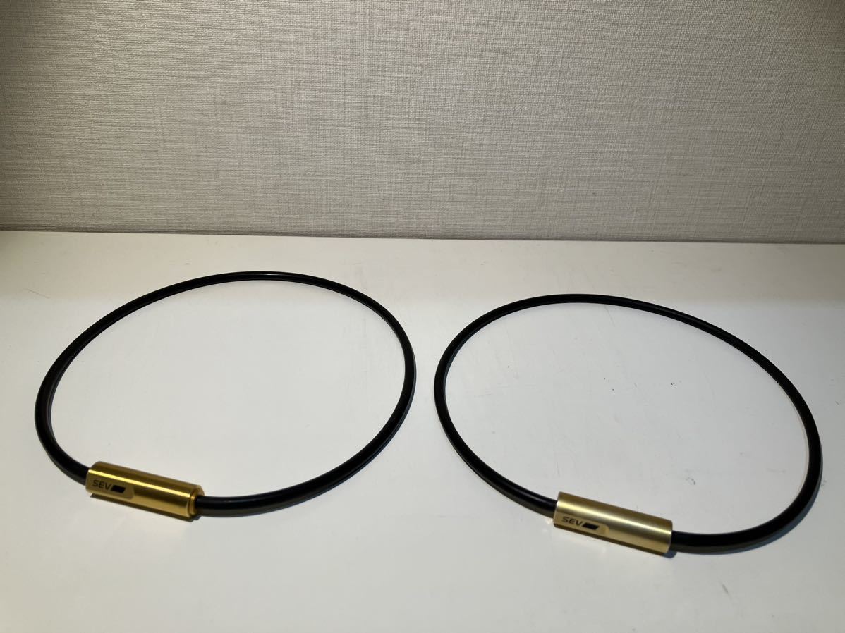 SEV セブ ルーパー type M 磁気ネックレス 2本 中古品 希少ゴールド