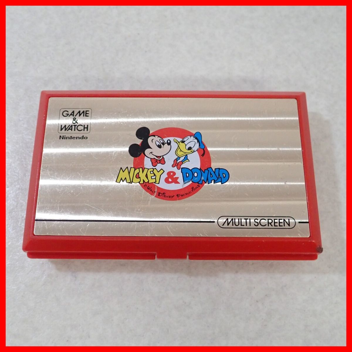 修理品 GAME＆WATCH MULTI SCREEN ゲームウオッチ MICKEY＆DONALD ミッキー＆ドナルド DM-53 Nintendo 任天堂【PP
