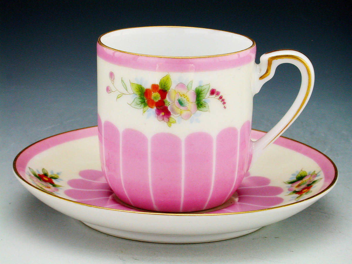 オールドノリタケ銘品!! オールドノリタケ・金彩桃花弁装飾華図紋 