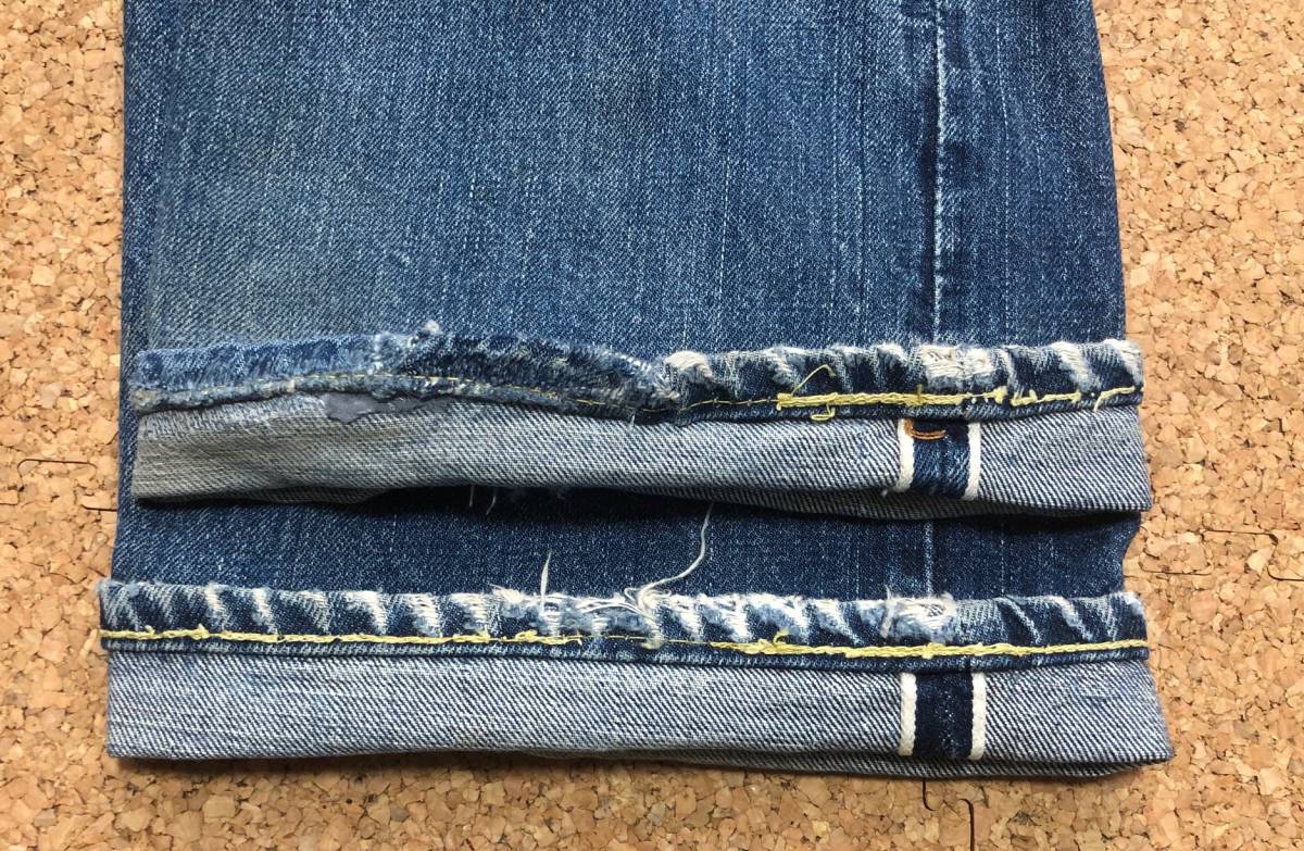 60S LEVIS リーバイス501 BIGE Vステッチ 足長R 刻印2 アタリ抜群