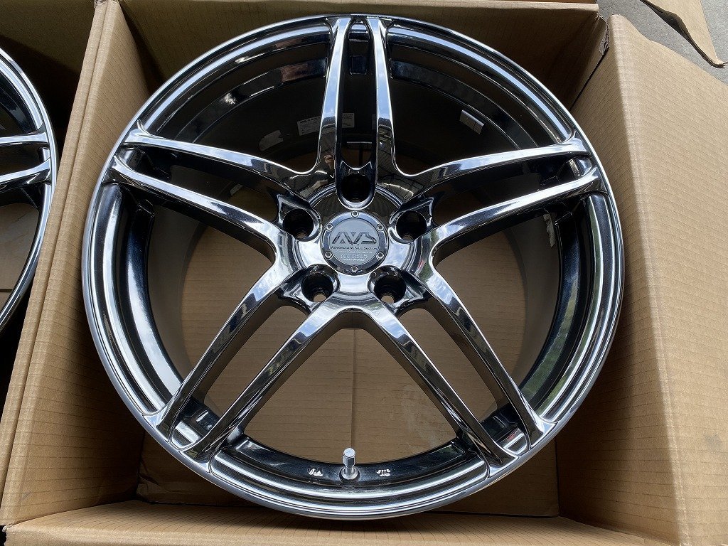 ガリ傷無し 4本 ☆ ヨコハマ YOKOHAMA AVS MODEL5 モデル5 17インチ 8J 
