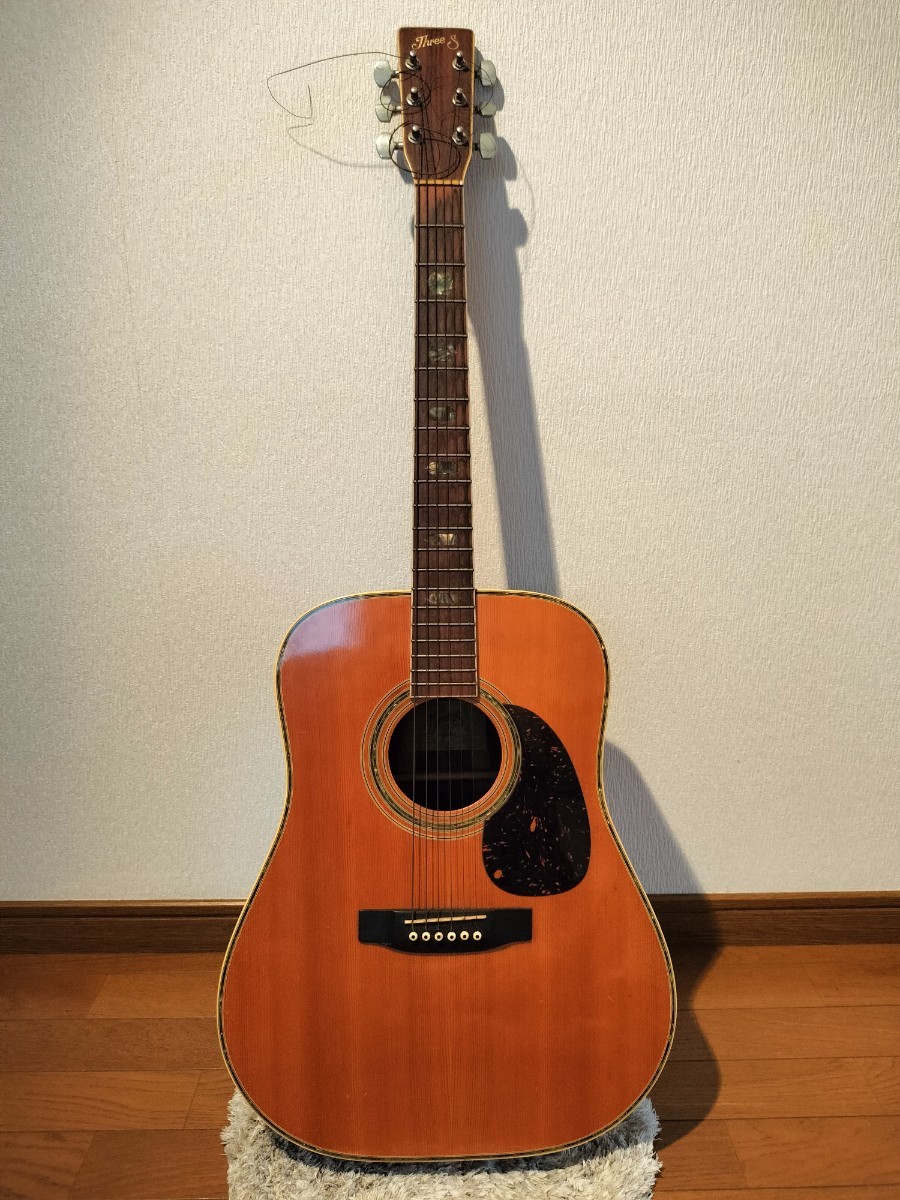 SUZUKI VIOLIN】Three S W-300 アコースティックギター ヴィンテージ
