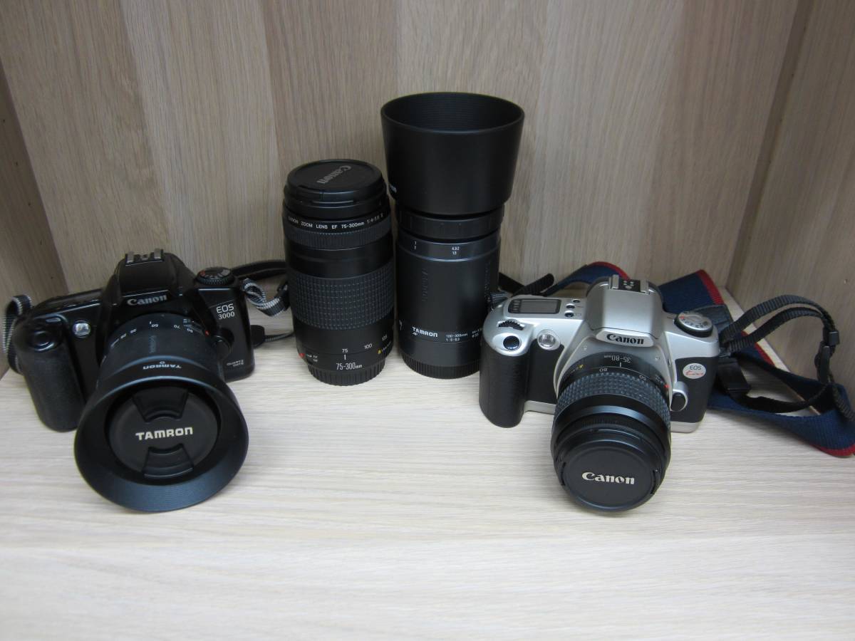 ジャンク扱い Canon キャノン EOS kiss / 3000 レンズ セット Y309222(キヤノン)｜売買されたオークション情報、yahooの商品情報をアーカイブ公開 - オークファン オートフォーカス