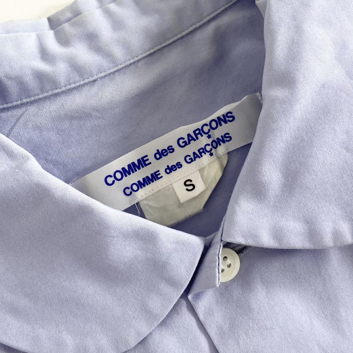 24i22 COMME des GARCONS コムデギャルソン 丸襟長袖シャツ サイズS 