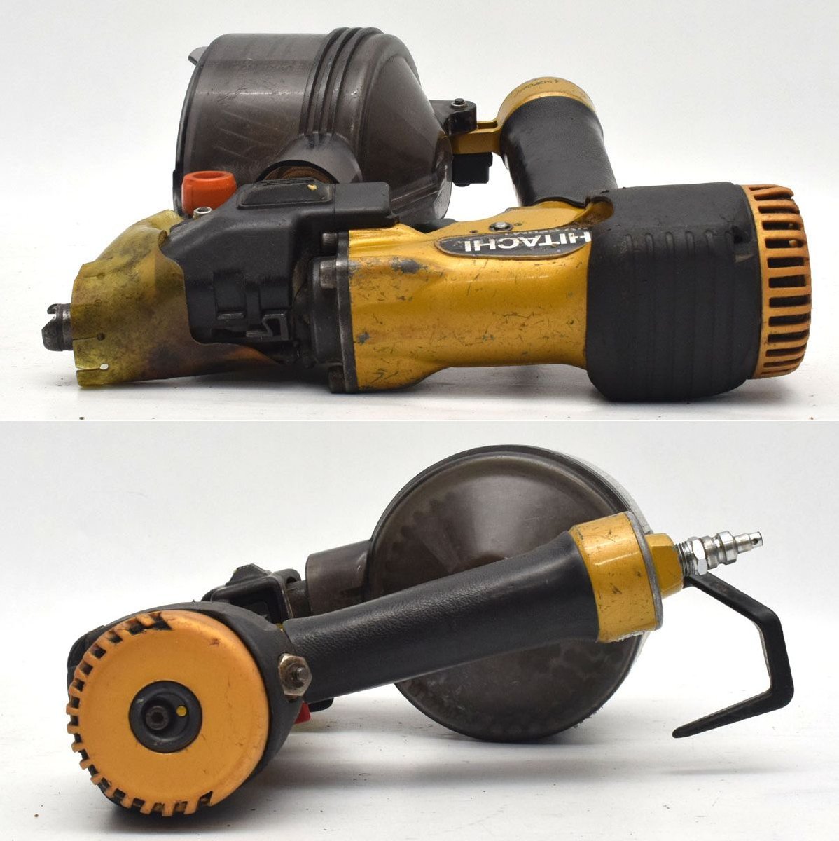 高圧ロール釘打機 65mm NV65HMJ 日立 日立工機 HITACHI nv65hmj NV65HR 高圧釘打ち機 即決 動作確認済み 送料無料 日立（ハイコーキ） NV65HMC 65ｍｍ ②