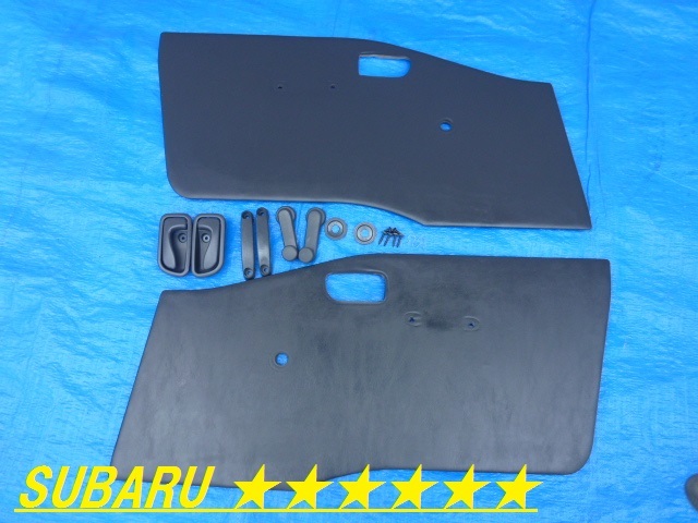 ♪♪♪ サンバートラック TT1 TT2 手巻き 内張り ドア パネル くるくる ドアノブ SET TV1 TV2 ♪♪♪ ②