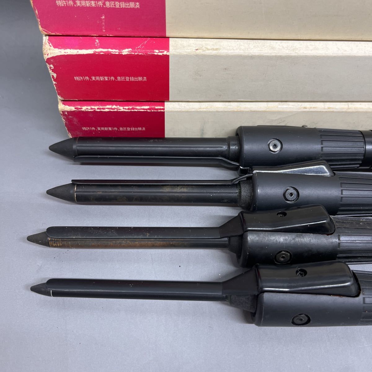 理容道具 LENZ レンツシステムアイロン ルートR-6 R-8 R-10 R-12 4点まとめて ヘアアイロン コテ アイパー 中古品