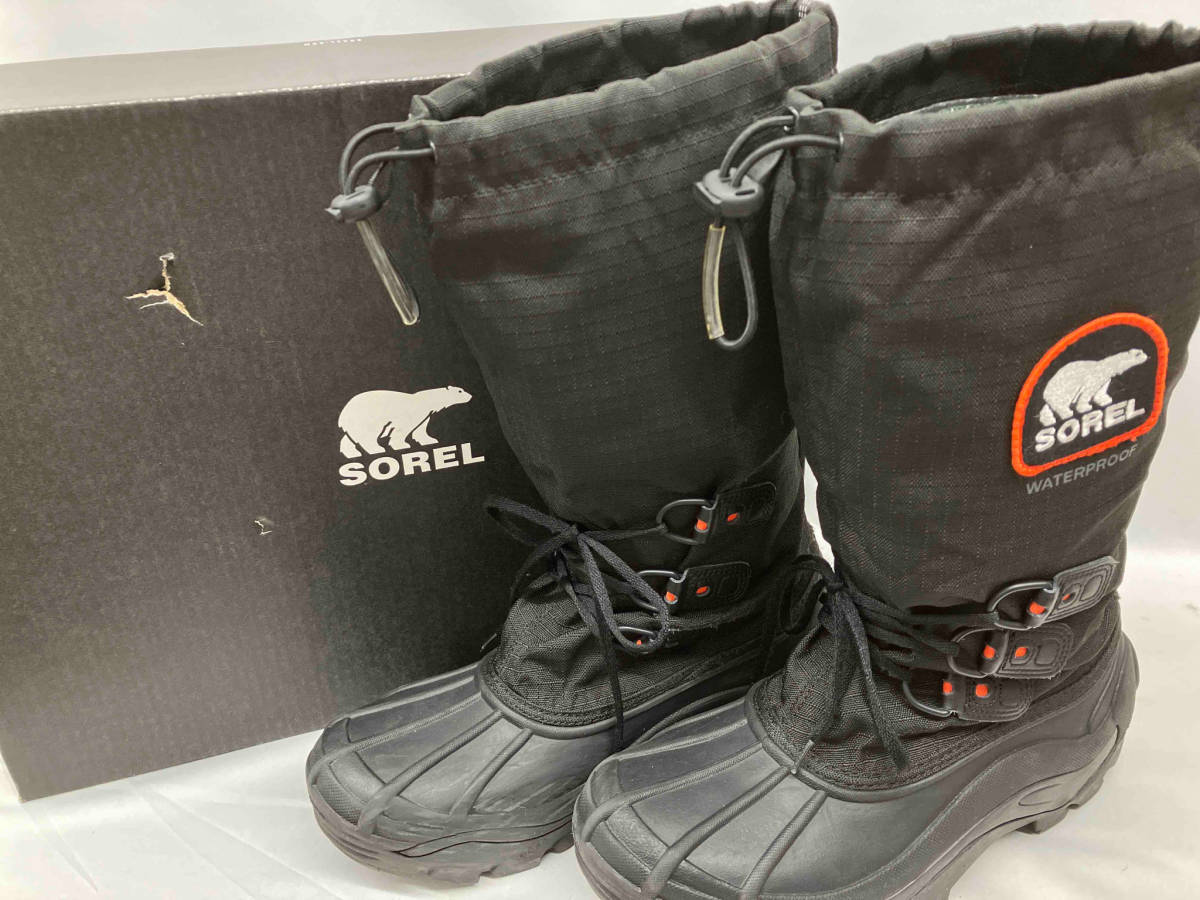 SOREL ソレル Blizzard XT アウトドア スノーブーツ ブラック 26cm 箱