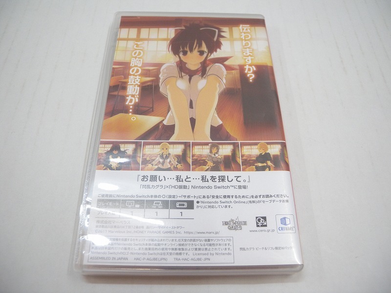 C3885 NINTENDO SWITCH ゲームソフト シノビリフレ -SENRAN KAGURA