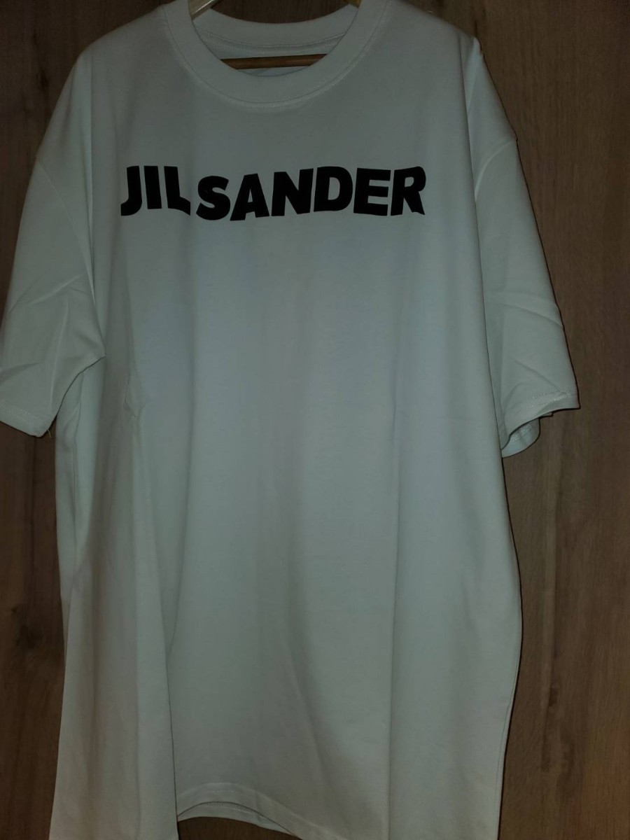 新品未使用☆JIL SANDER ジルサンダー SIZE XL 白 フロントロゴ ショートスリーブ White tee 