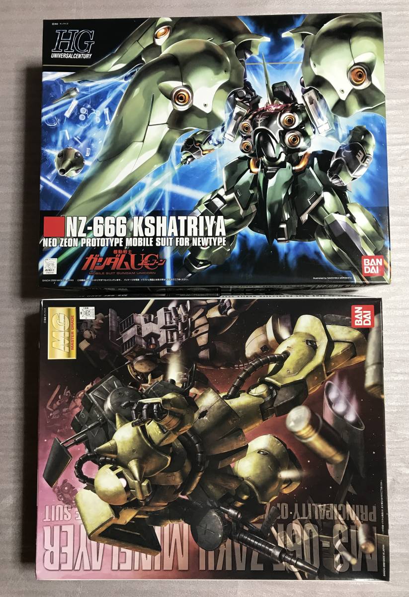 33175 ガンプラ HGUC 1/144 NZ-666 クシャトリヤ ＆ MG 1/100 MS-06F