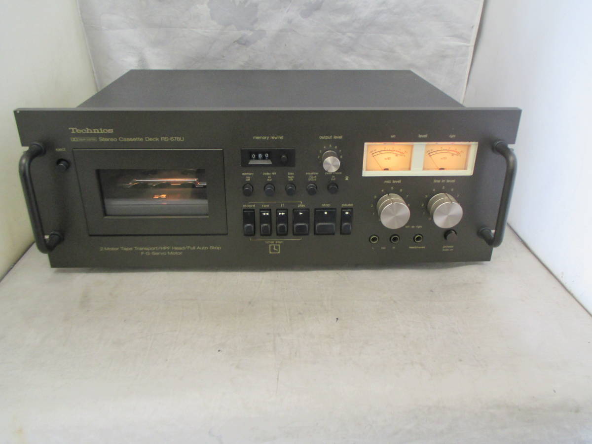 N2-0440Technics テクニクス RS-678U カセットデッキ レトロ RS-678U