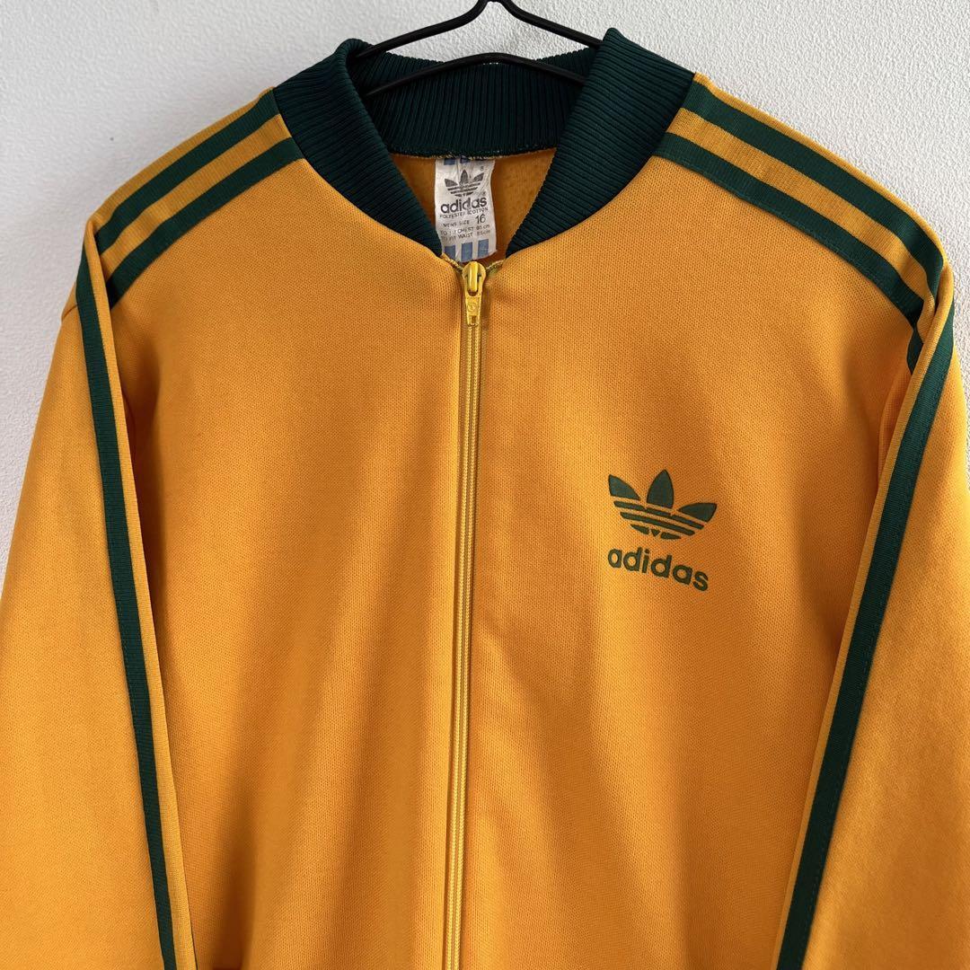 adidas アディダス 80's トラックジャケット イエロー トレフォイル