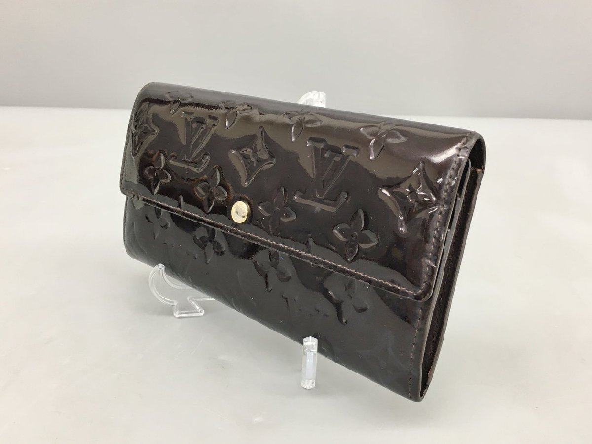 長財布 LOUIS ルイヴィトン M93524 ヴェルニ VUITTON ポルトフォイユ 