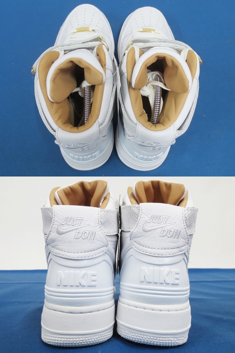 未使用☆JUST DON × NIKE AIR FORCE 1 HI WHITE 27.5cm AO1074