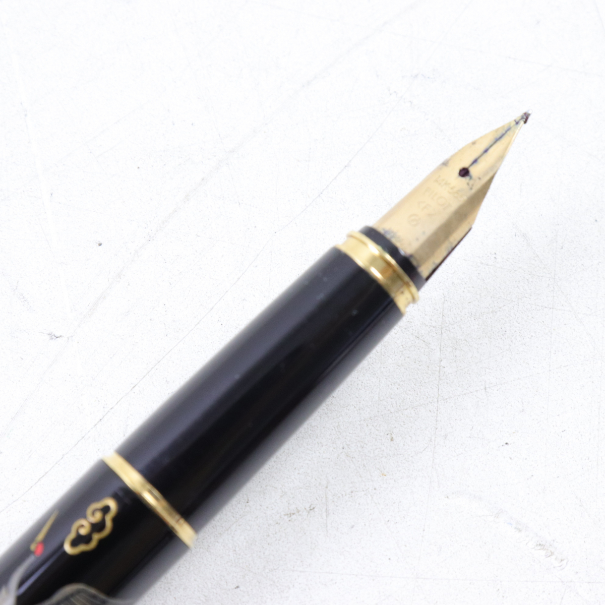 PILOT パイロット 14K-585 蒔絵 鶴 万年筆 国光会 文房具 筆記用具