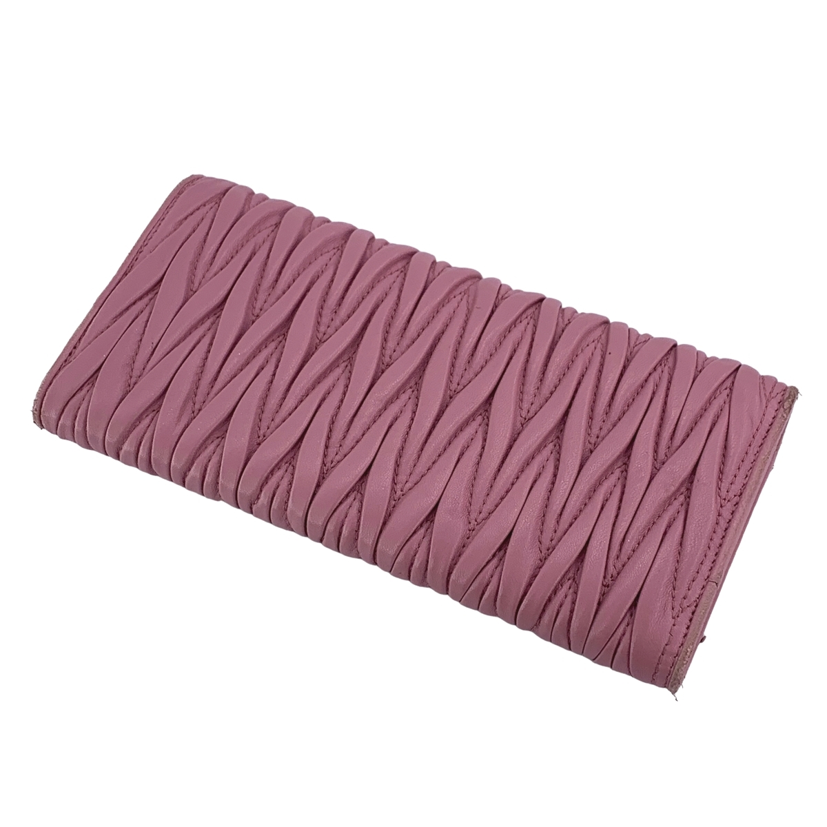中古】 MIU MIU ミュウミュウ レディース財布 マテラッセ 長財布 